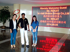 印度客戶訪問沃爾華集團(tuán)