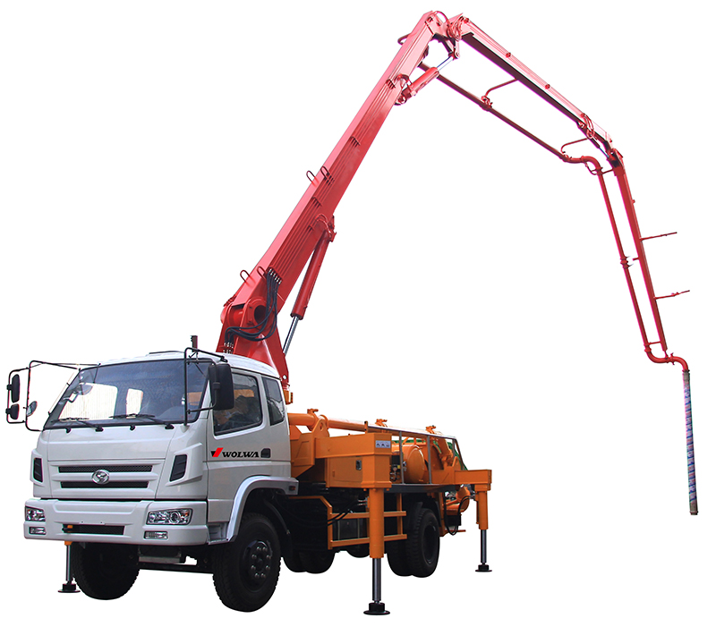 GNBC5型小型混凝土臂架泵車產(chǎn)品實拍展開圖